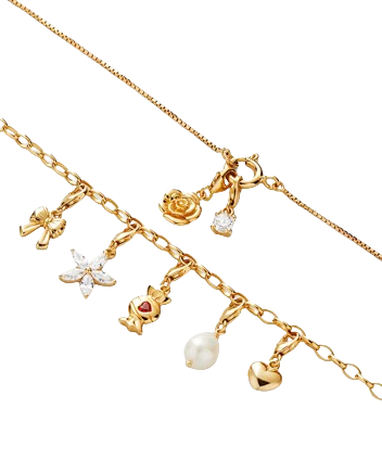Or vermeil · 5 pendentifs